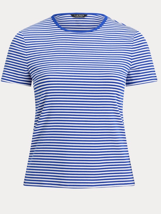 Lauren Ralph Lauren Tops - Lauren Ralph Lauren Blue and White Striped Short Sleeve Tshirt